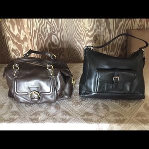 Two Coach pocketbooks